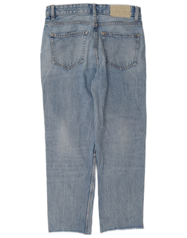 Jeans dritti da uomo Zara EU 38 Small W30 L26 Cotone blu