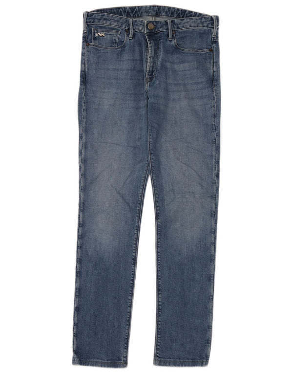 Jeans slim da uomo Emporio Armani W31 L30 cotone blu
