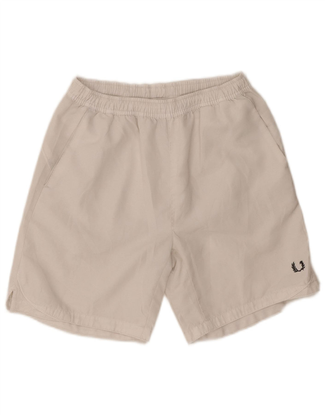Pantaloncini sportivi da uomo con vestibilità regolare Fred Perry, poliestere bianco medio