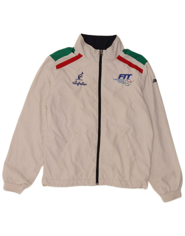 AUSTRALIAN L'ALPINA Giacca da tuta da uomo Italia XS White Colourblock