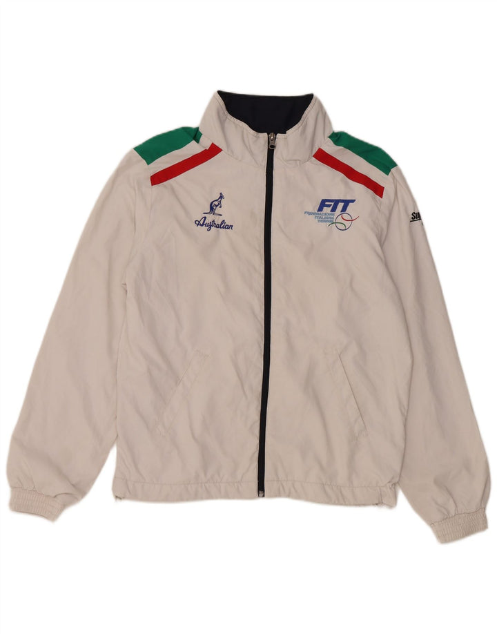 AUSTRALIAN L'ALPINA Giacca da tuta da uomo Italia XS White Colourblock
