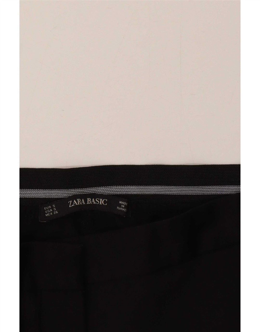 Pantaloni chino slim da donna Zara piccoli W26 L26 neri