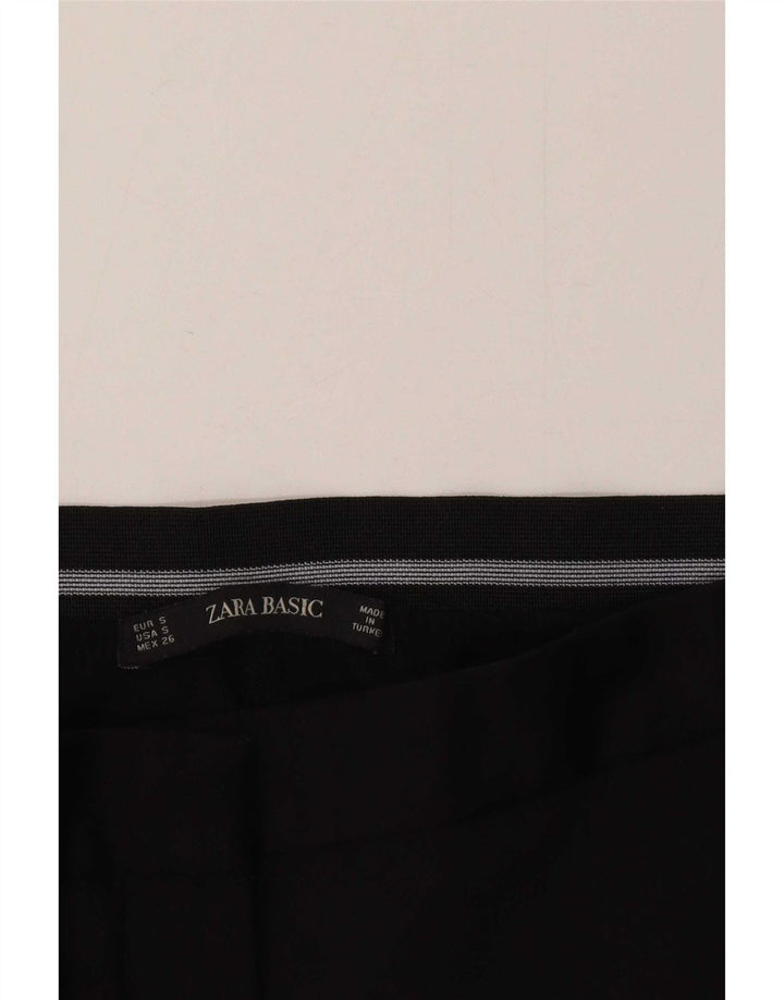 Pantaloni chino slim da donna Zara piccoli W26 L26 neri
