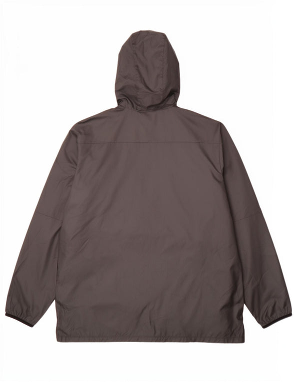 Giacca antipioggia con cappuccio grafico Nike da uomo UK 42 XL poliestere nero