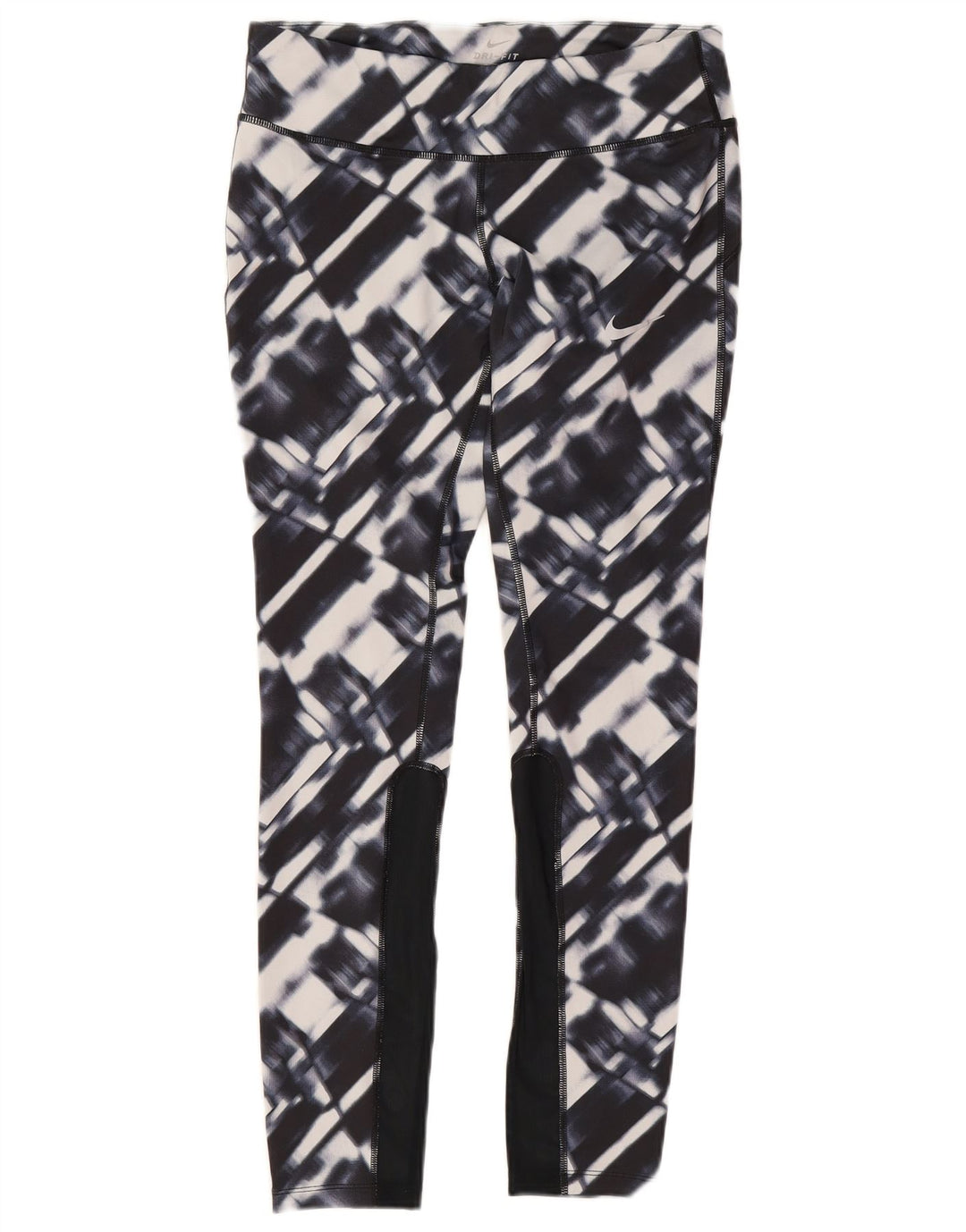 Leggings Nike Dri Fit da donna UK 12 poliestere geometrico blu navy medio