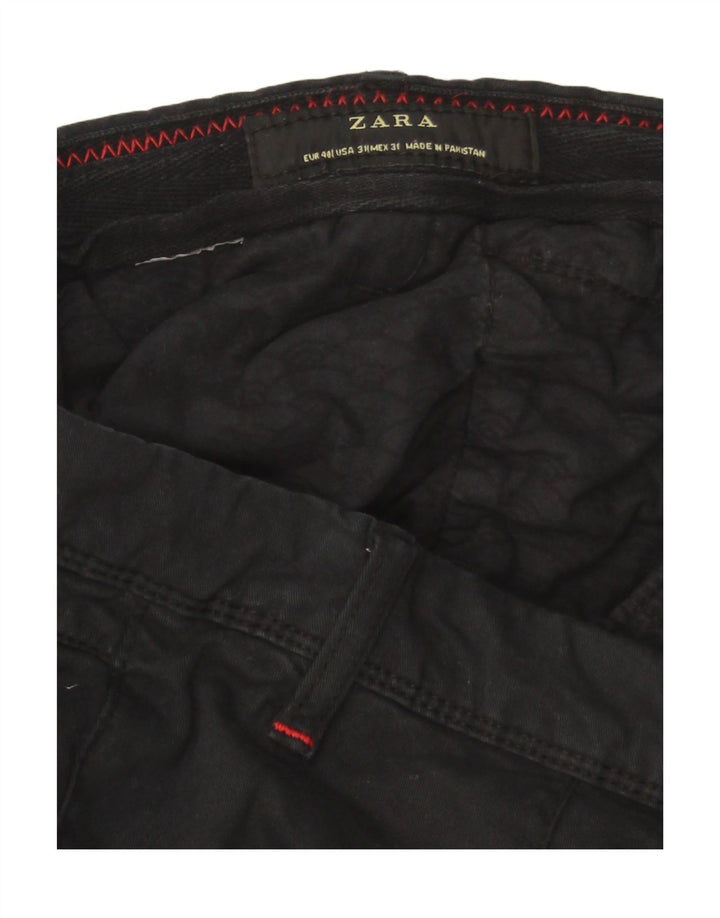 Pantaloni chino slim da uomo Zara EU 40 medi W31 L30 neri