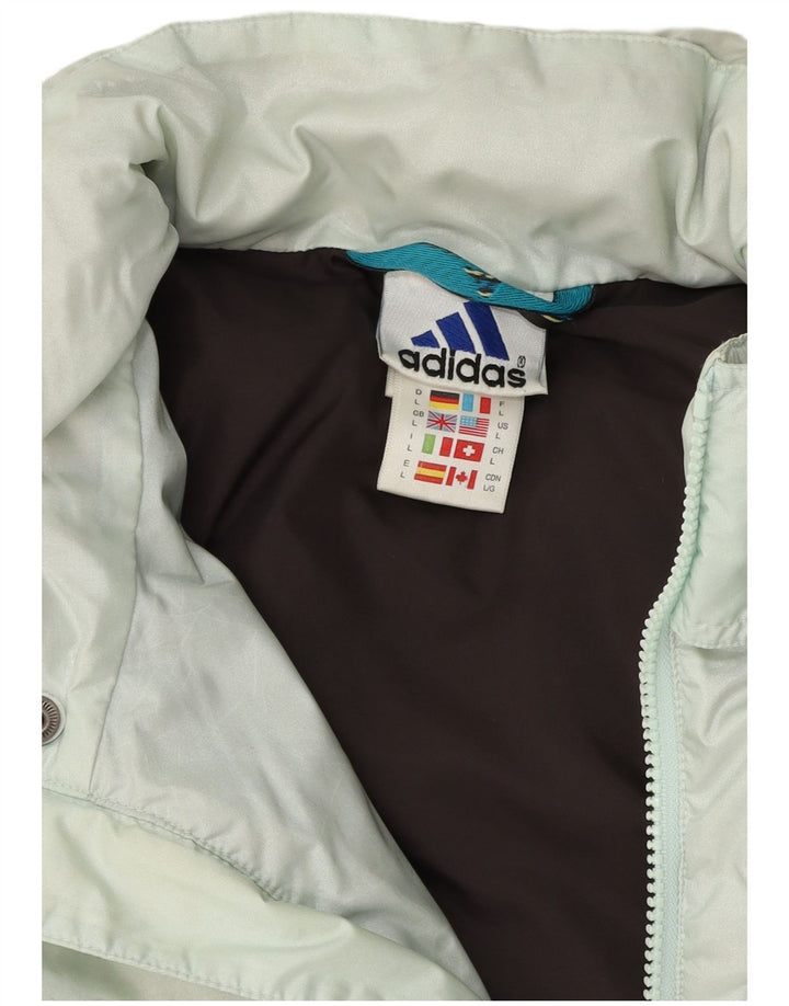 Giacca imbottita grafica da uomo Adidas UK 40 grande poliestere blu