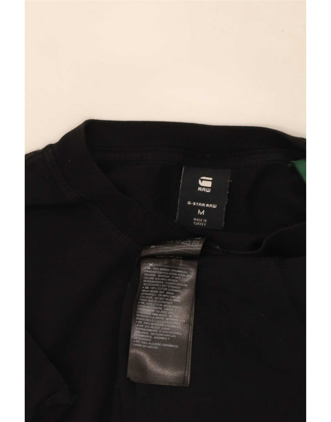 T-shirt grafica da uomo G-Star Top in cotone nero medio