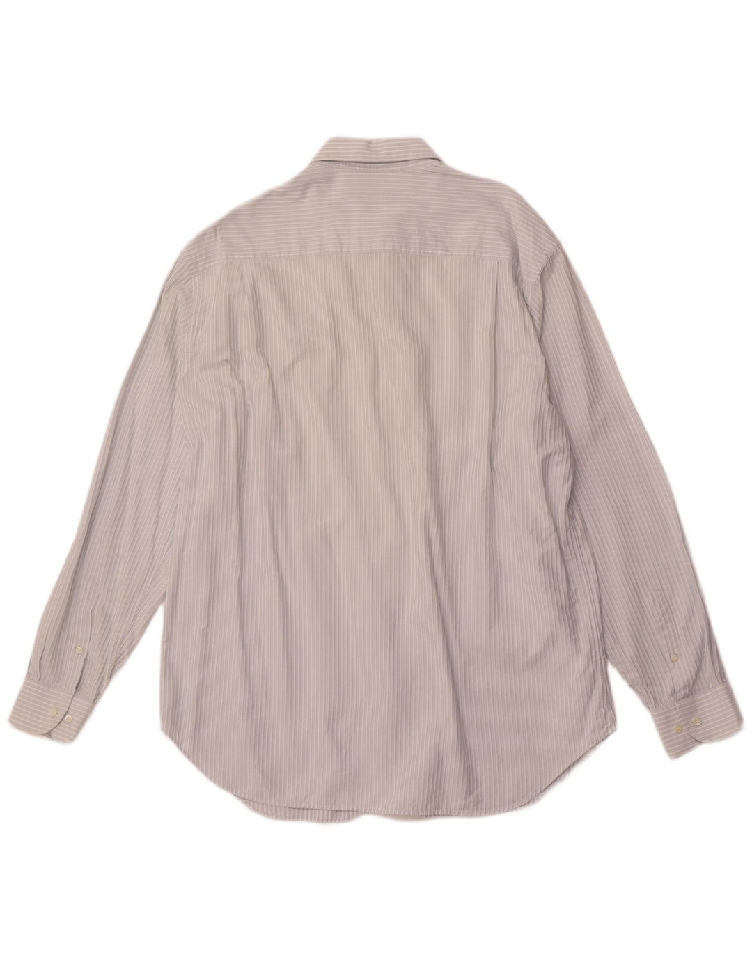 ARMANI COLLEZIONI Camicia da uomo Taglia 44 17 1/2 XL Cotone a righe blu