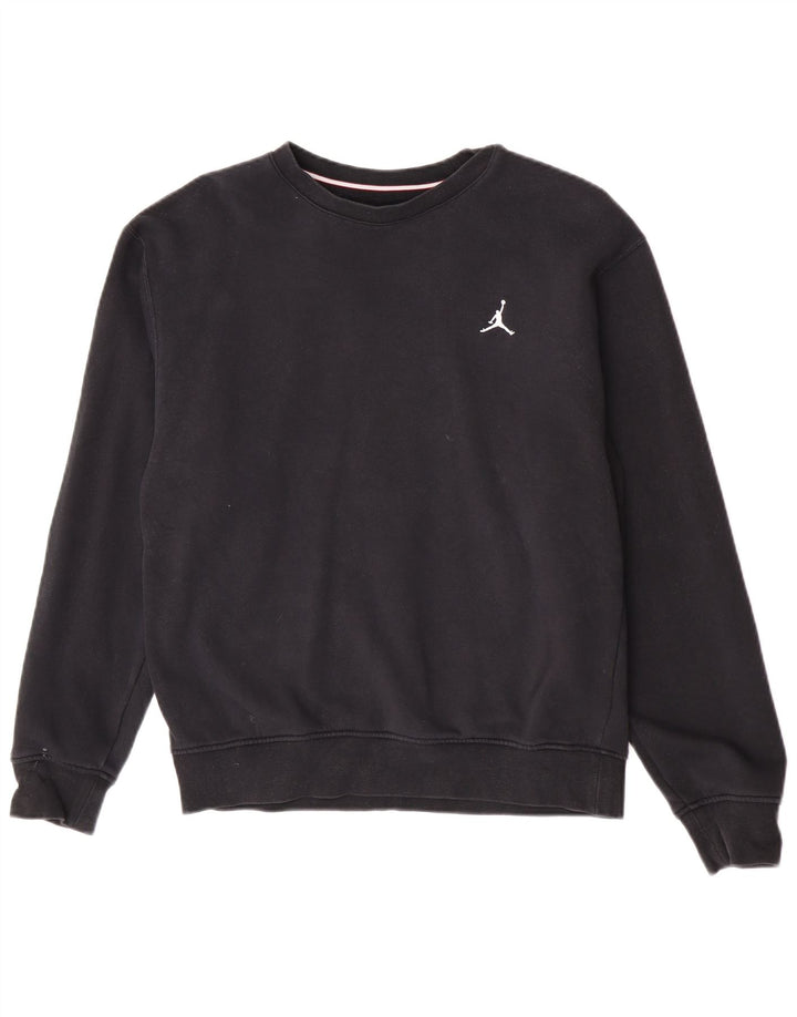 Felpa Jordan Uomo Maglione Piccolo Cotone Nero