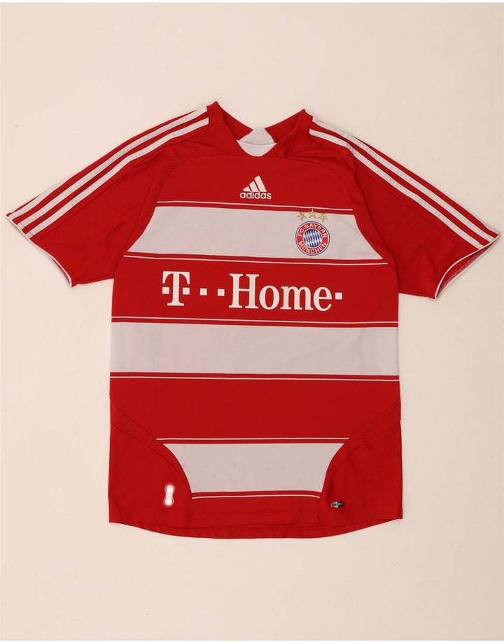 T-shirt grafica ADIDAS da bambino FC Bayern Munchen 15-16 anni a righe rosse