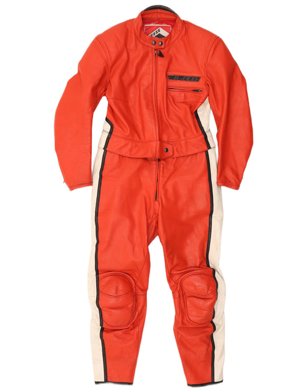 Tuta grafica moto da donna Dainese UK 14 Medium Red Colourblock