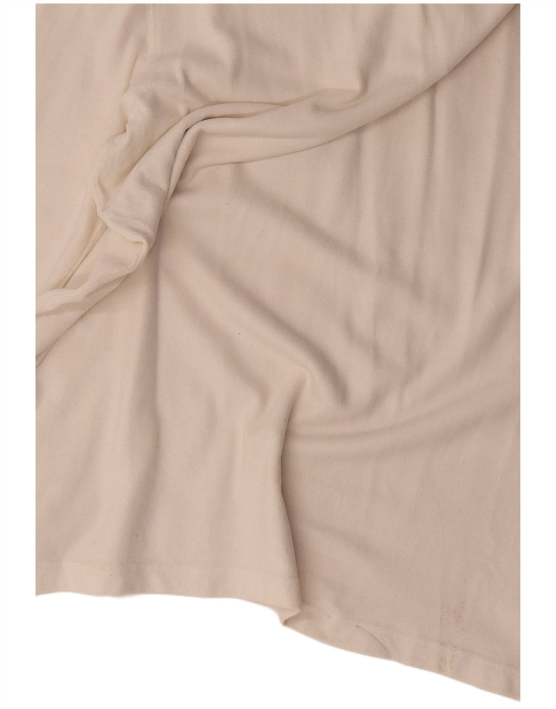 CREW CLOTHING Polo da uomo a manica lunga grande in cotone bianco