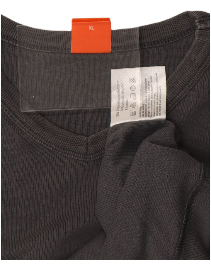 T-shirt da uomo HUGO BOSS XL in cotone grigio