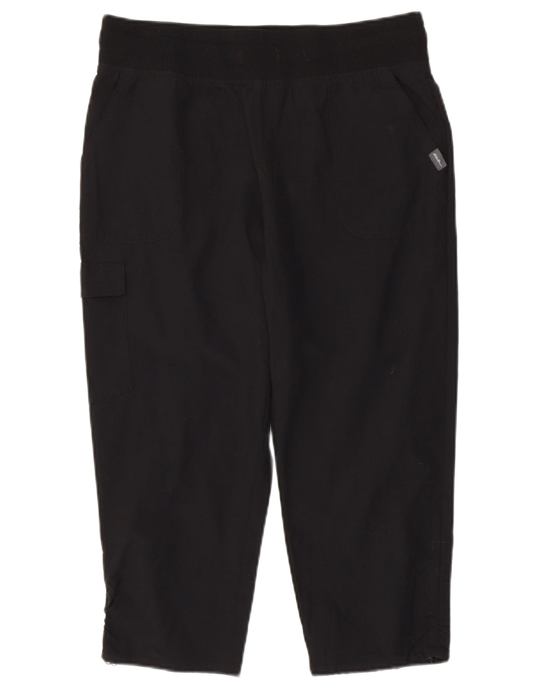 Pantaloni capri cargo dritti da donna EDDIE BAUER medi W30 L22 neri