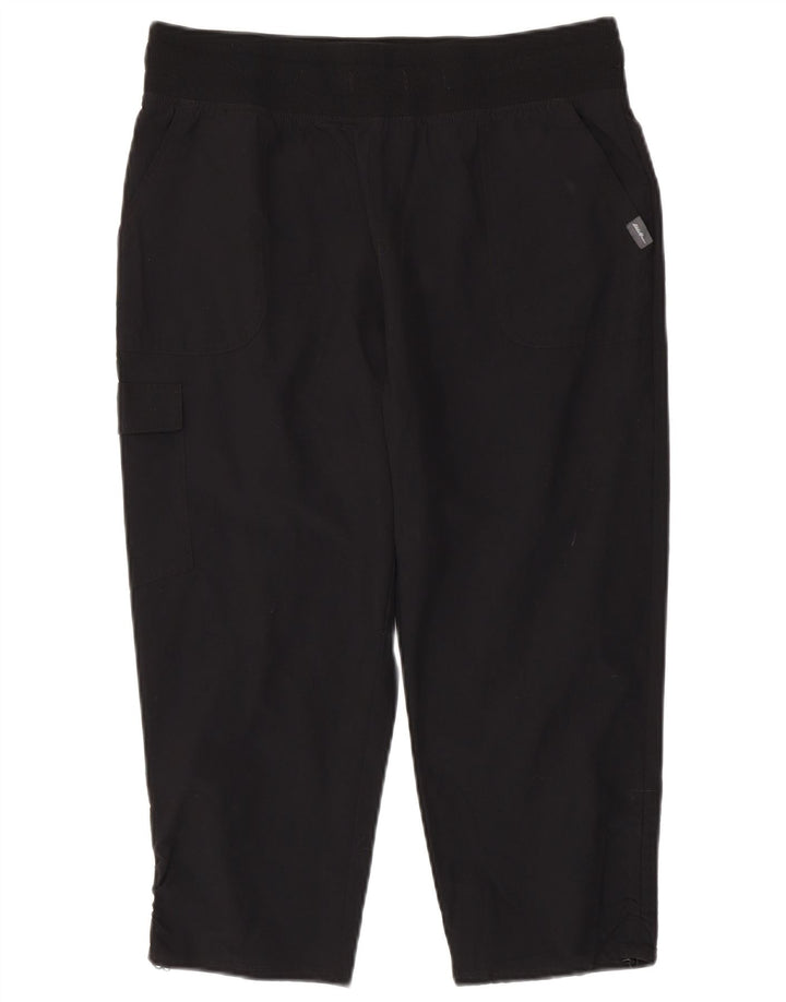 Pantaloni capri cargo dritti da donna EDDIE BAUER medi W30 L22 neri