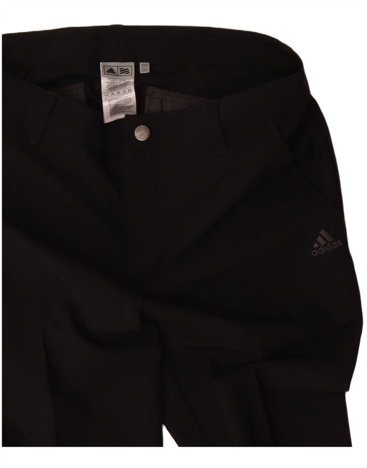 Pantaloni chino slim da uomo Adidas W32 L30 poliestere nero