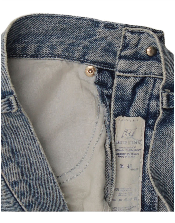 Jeans Straight Uomo Trussardi W34 L29 Cotone Blu