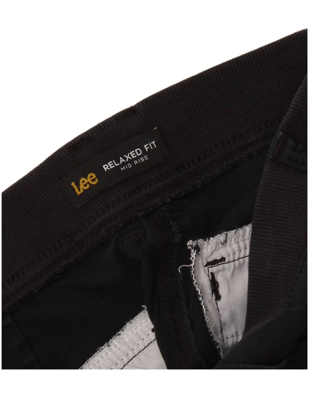 Pantaloncini cargo LEE da donna a vita media con vestibilità comoda W34 Large neri