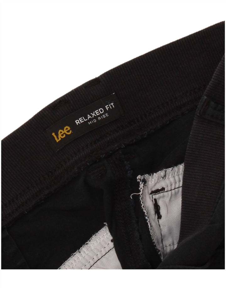 Pantaloncini cargo LEE da donna a vita media con vestibilità comoda W34 Large neri
