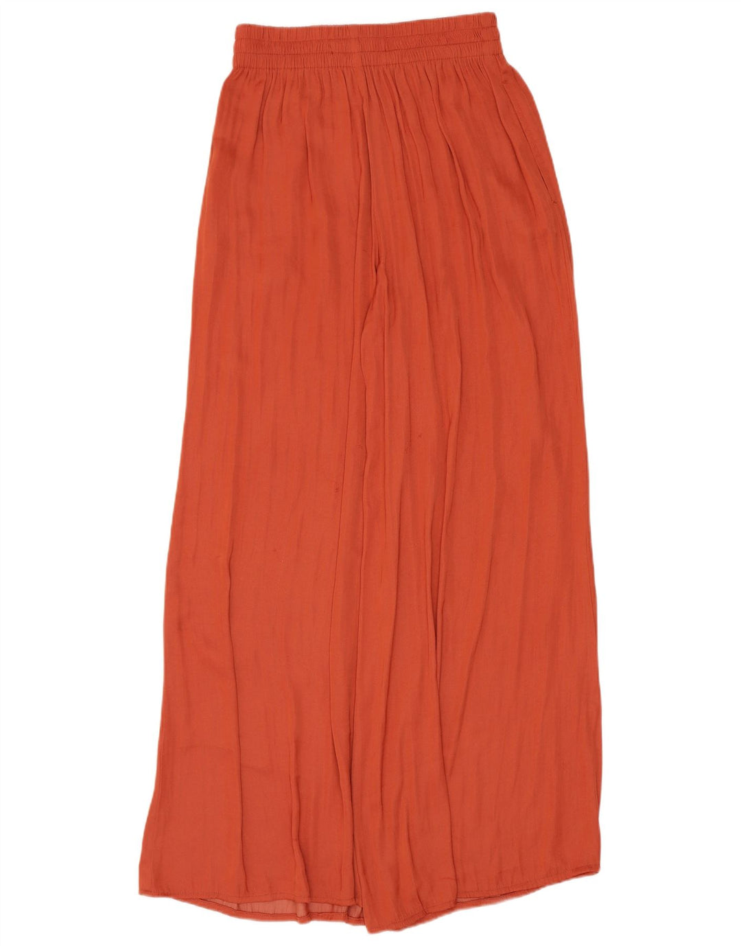 Pantaloni culotte a vita alta da donna Zara XS W24 L27 poliestere arancione