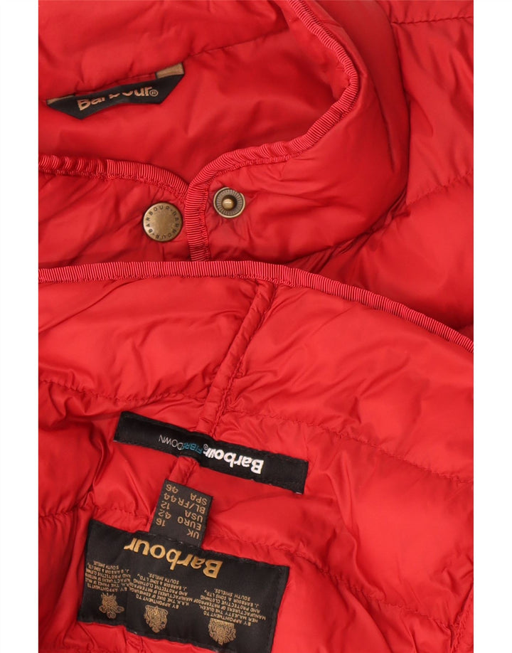 Giacca imbottita da donna Barbour UK 16 grande rossa
