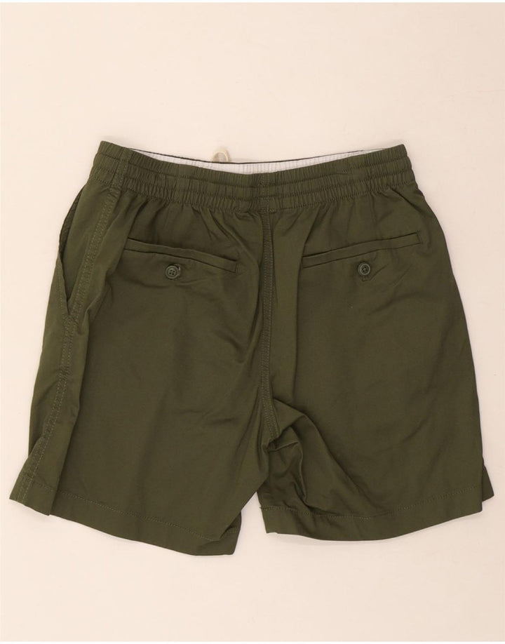 J. CREW Mens Chino Shorts Small W28 Green Cotton Vintage J. Crew and Second-Hand J. Crew from Messina Hembry 