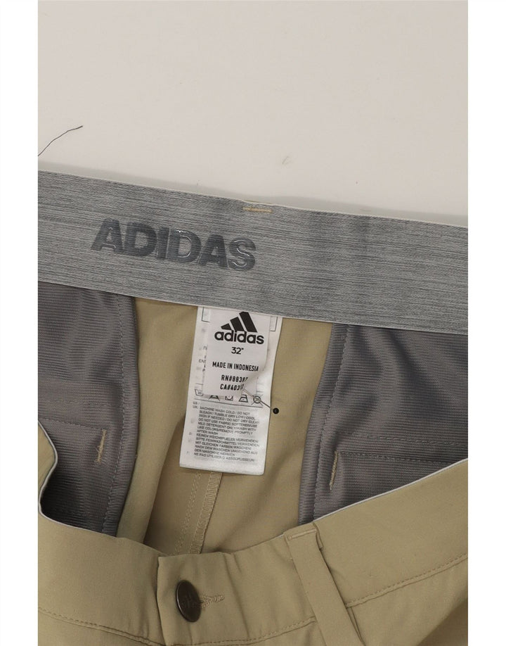 ADIDAS Mens Chino Shorts W32 Medium Green Polyester Vintage Adidas and Second-Hand Adidas from Messina Hembry 