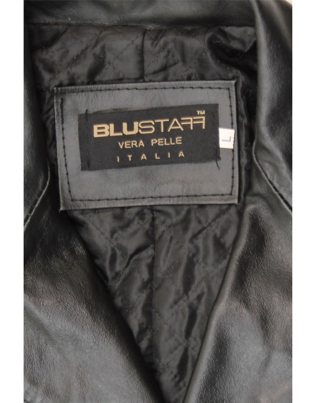 Cappotto in pelle da uomo Blustaff UK 40 grande pelle nera