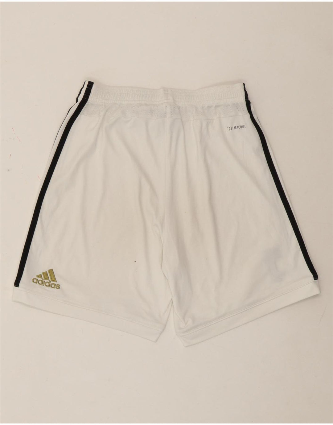 Pantaloncini sportivi Adidas da donna Juventus UK 8 piccoli poliestere bianco