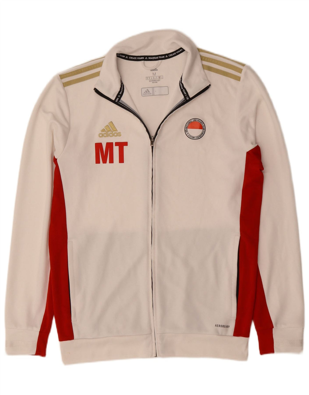 Giacca da uomo Adidas Aeroready Top Jacket Medium Off White Colourblock