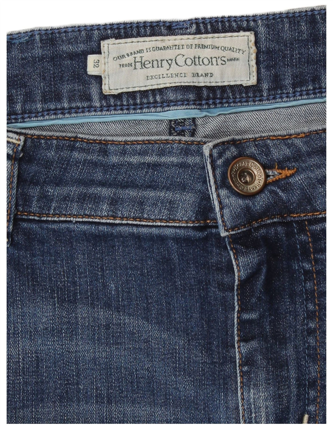 Gonna in denim da donna Henry Cottons W32 grande cotone blu