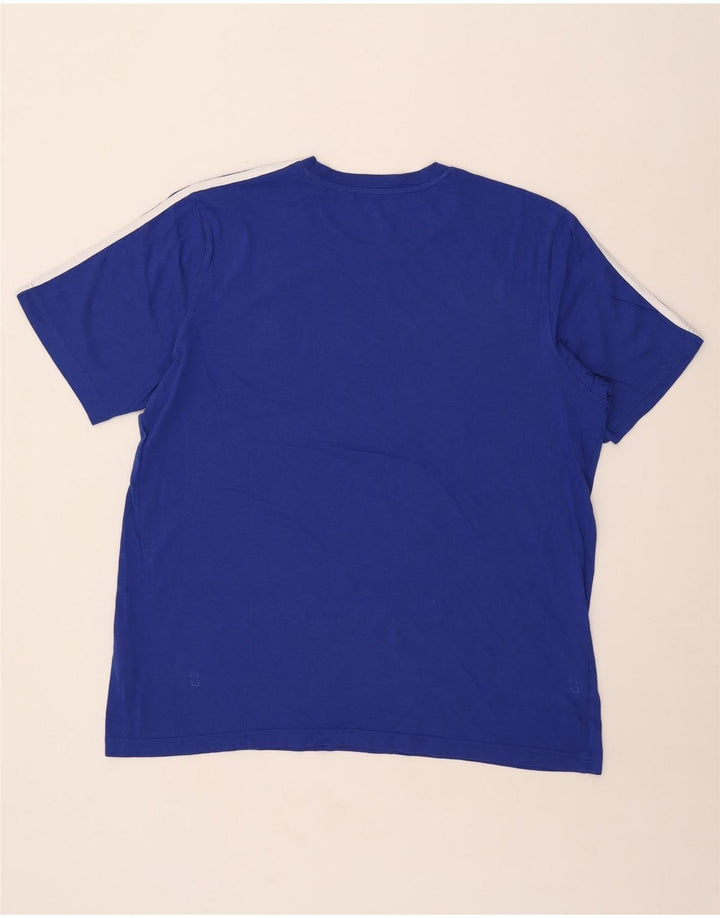 T-shirt da uomo Adidas Top XL in cotone blu