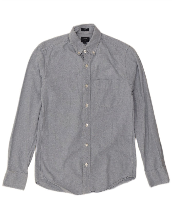 Camicia slim fit da uomo J. CREW XS in cotone blu