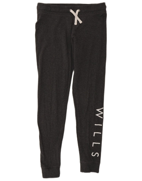 Pantaloni da tuta con grafica da donna Jack Wills Joggers UK 10 Small Grigio