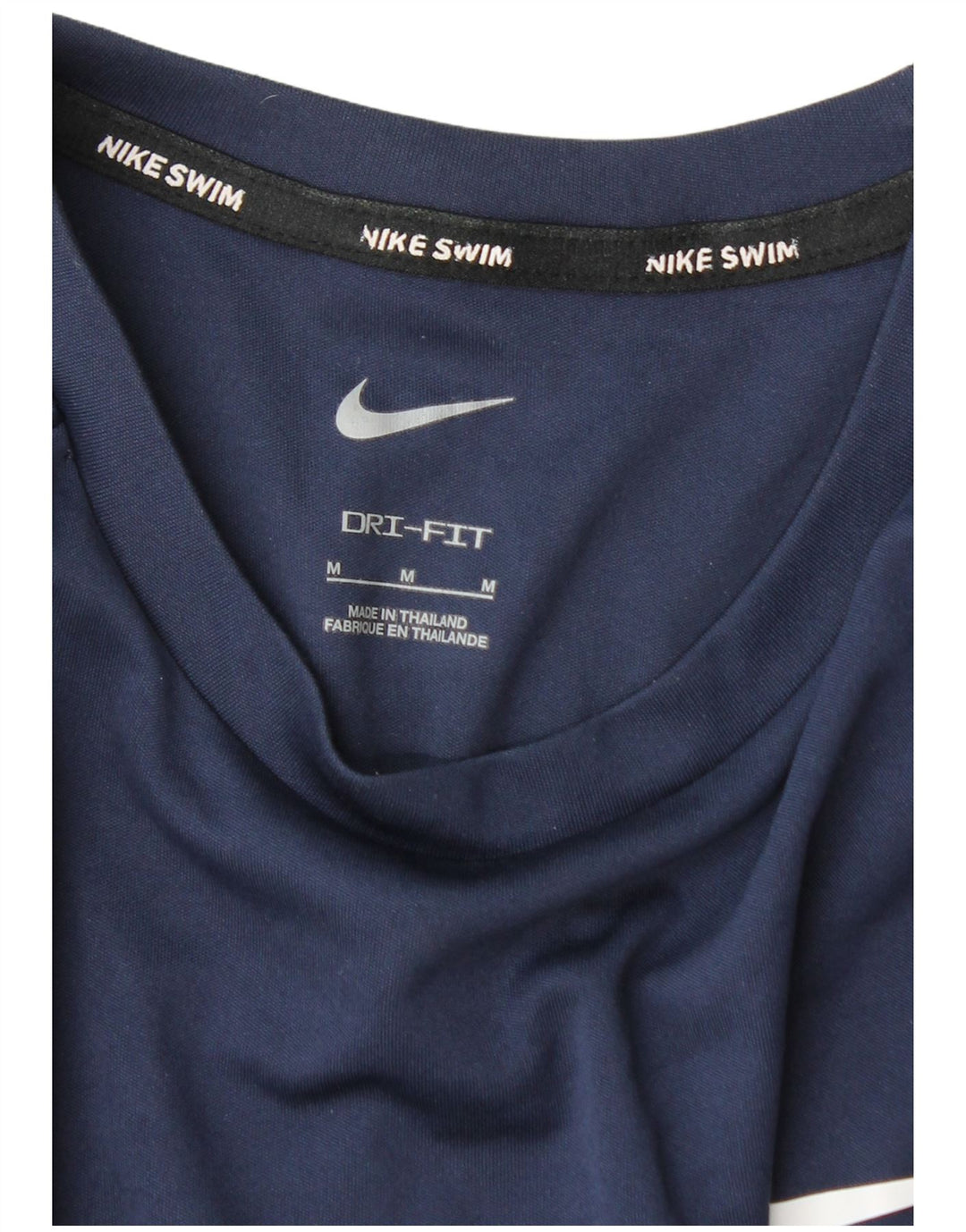 Top Nike Dri Fit da uomo a maniche lunghe, colore blu navy medio