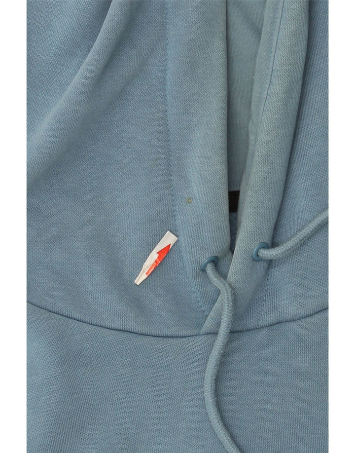 Felpa con cappuccio da uomo Puma Small in cotone blu