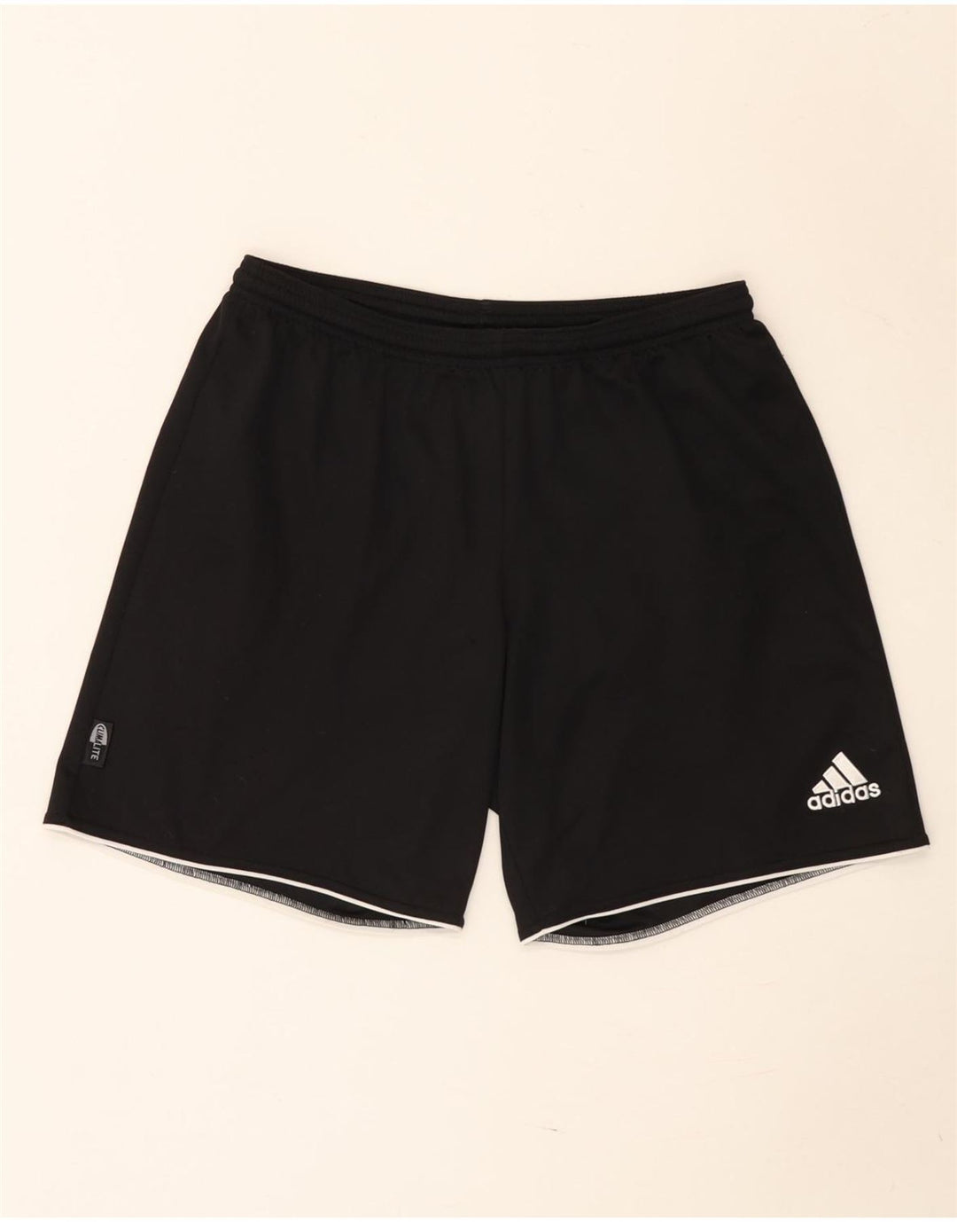Pantaloncini sportivi Adidas Climalite da uomo medio poliestere nero