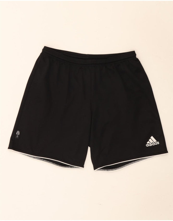 Pantaloncini sportivi Adidas Climalite da uomo medio poliestere nero