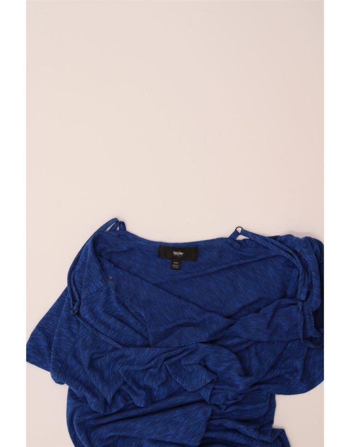 MOSSIMO Womens Sleeveless Asymmetrical Dress UK 12 Medium Blue Flecked Vintage Mossimo and Second-Hand Mossimo from Messina Hembry 