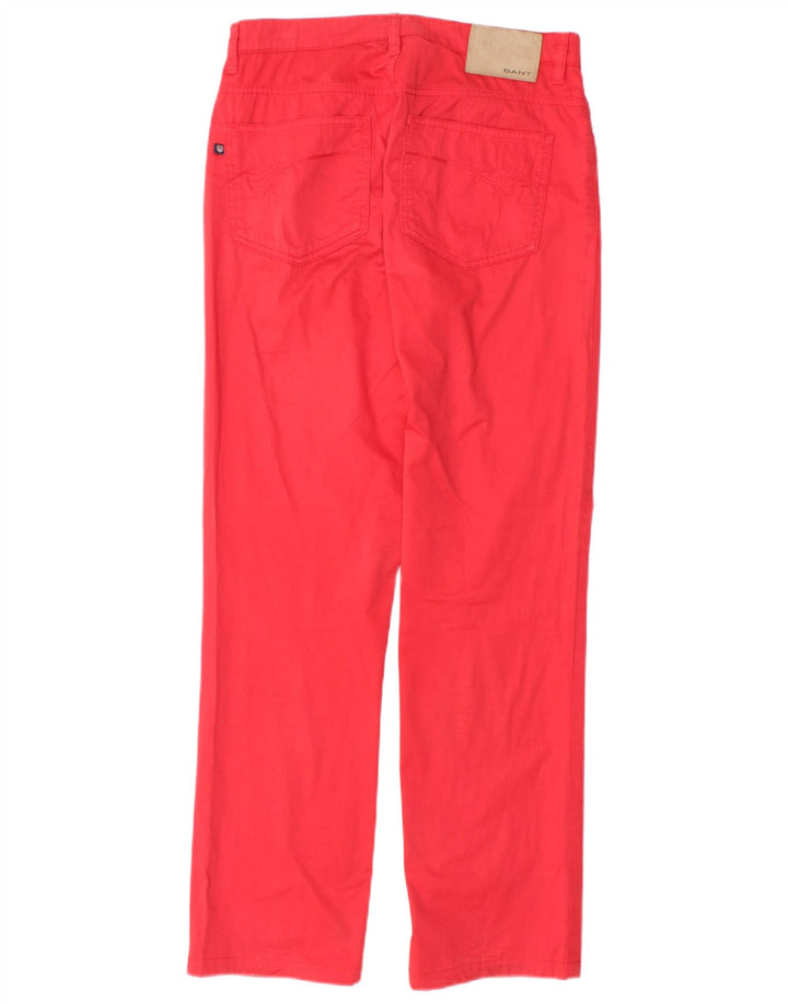 GANT Pantaloni casual dritti Carol da donna, vestibilità regolare, W28 L29, cotone rosso