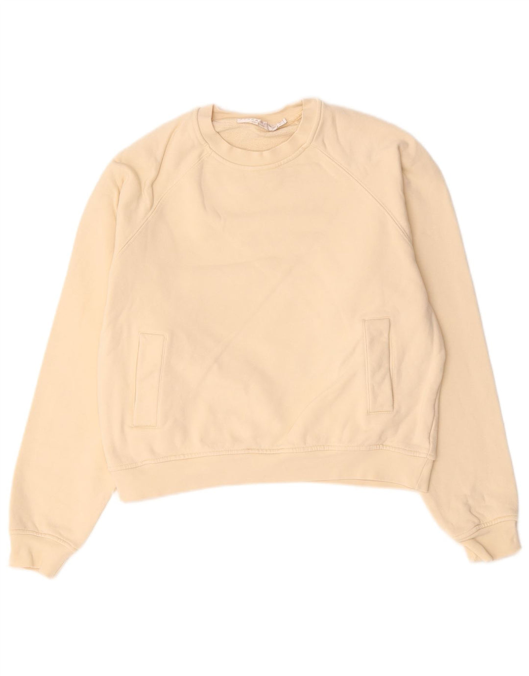 Felpa Zara da donna maglione UK 14 cotone beige medio