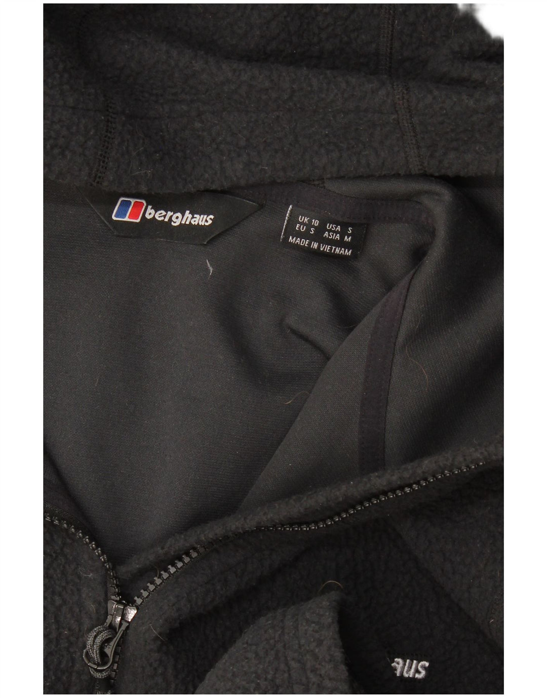 Giacca in pile con cappuccio da donna Berghaus UK 10 piccola nera