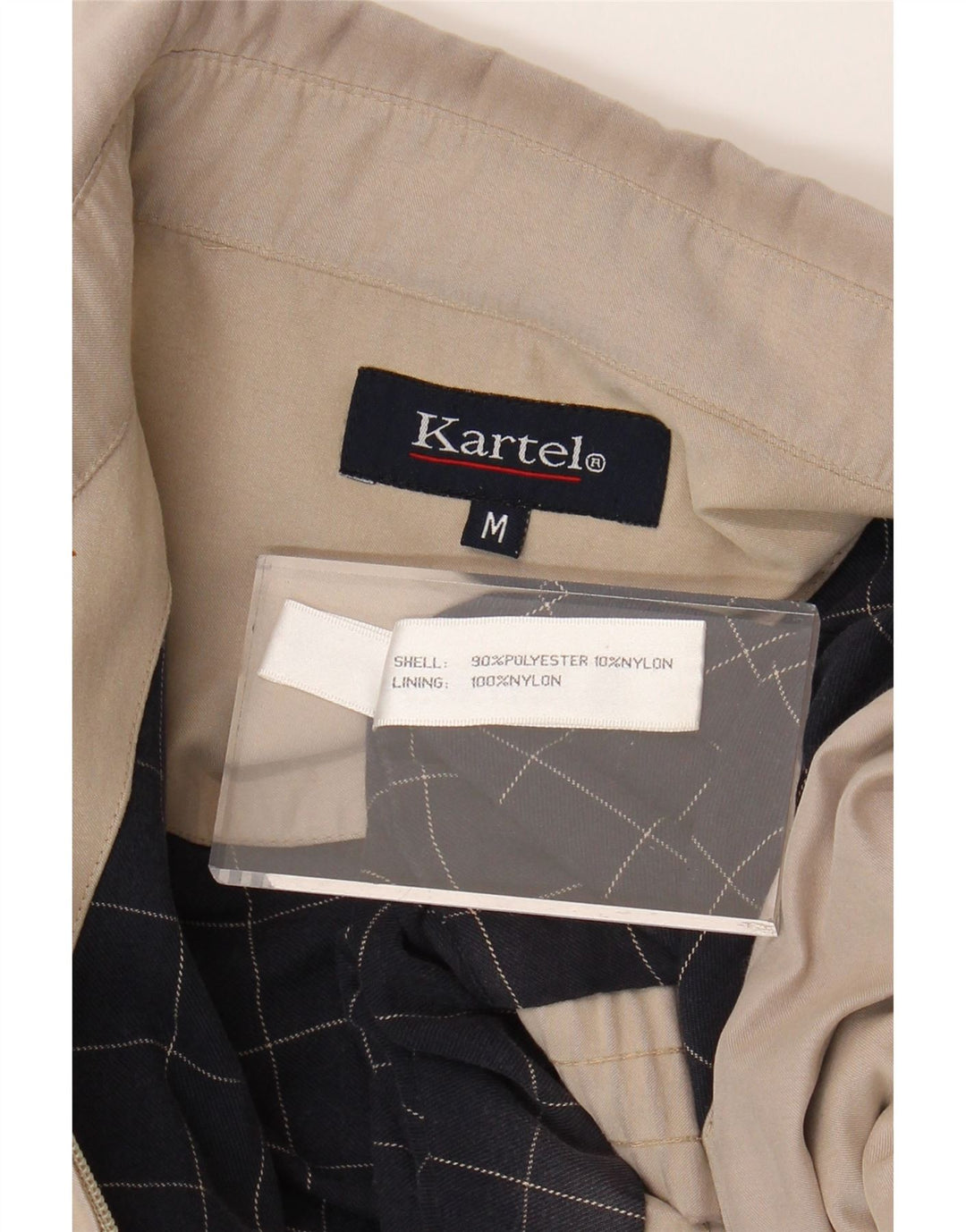 KARTEL Mens Bomber Jacket UK 38 Medium Grey Polyester