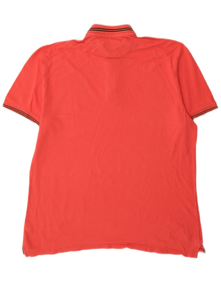 Polo da uomo Massimo Dutti 2XL in cotone rosso