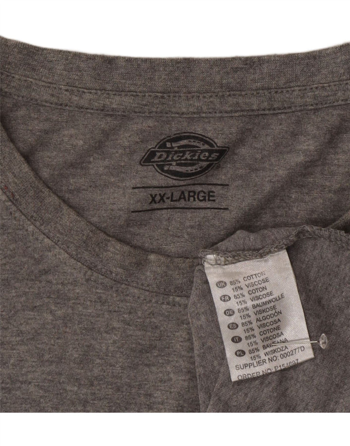 T-shirt grafica da uomo Dickies Top 2XL cotone grigio