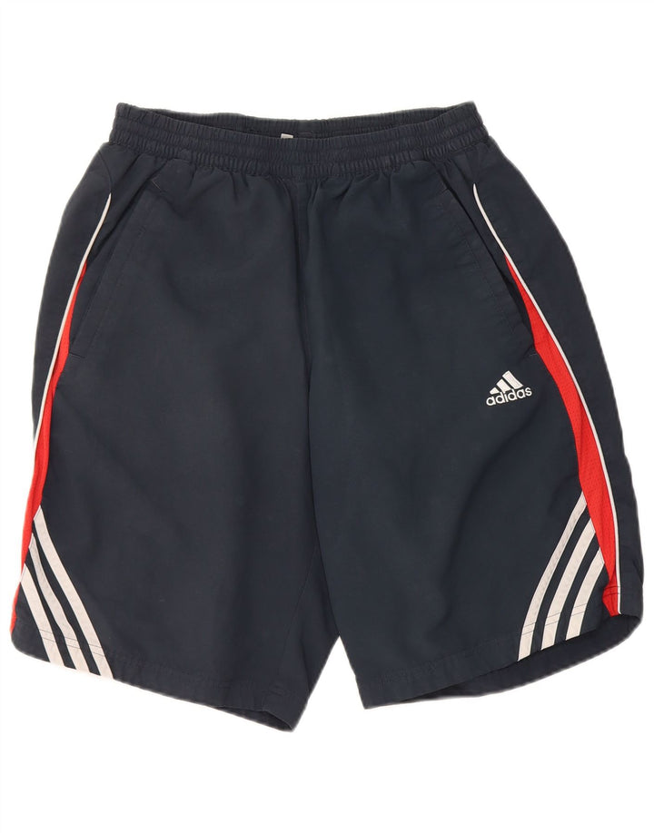 Pantaloncini sportivi ADIDAS Clima 365 da uomo, poliestere color block medio blu navy