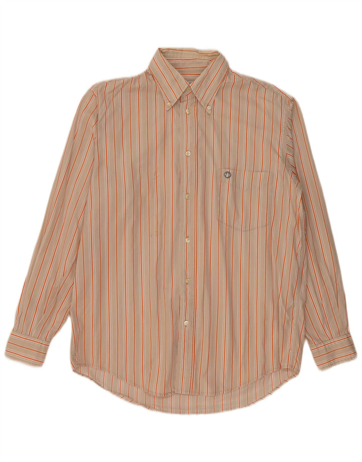 Camicia da uomo Murphy & Nye in cotone gessato beige medio