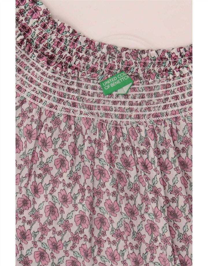 Camicetta da donna Benetton Top UK 16 Grande floreale multicolore