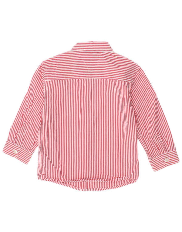 Maglietta Tommy Hilfiger per neonato 12-18 mesi in cotone gessato rosso